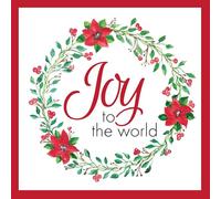 Christian Christmas cards, pack of 10 - Joy Wreath, with Bible verse Luke 2:10-11 inside these religious Christmas cards, by Just Cards Direct