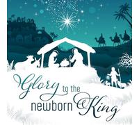 Christian Christmas cards, pack of 10 - Newborn King, with Bible verse Luke 2:7 inside these religious Christmas cards, by Just Cards Direct