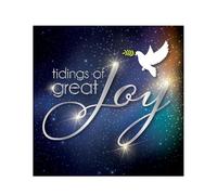 Christian Christmas cards, pack of 10 - Tidings of Joy, with Bible verse Luke 2:10-11 inside these religious Christmas cards, by Just Cards Direct