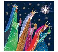 Christian Christmas Cards, Pack of 10 with Bible Verse, Three Kings