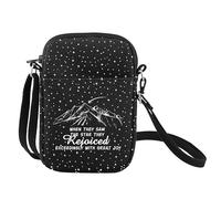 Christian Christmas Crossbody Bag When They Saw The Star They Rejoiced Religious Christmas Gifts Bible Verse Gifts Sling Bag