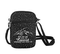 Christian Christmas Crossbody Bag When They Saw The Star They Rejoiced Religious Christmas Gifts Bible Verse Gifts Sling Bag