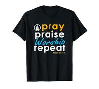 Christian Christmas gifts bible verse scriptures Pray Praise T-Shirt