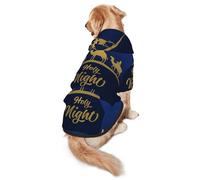 Christian Christmas Nativity Scene O Holy Night Dog Costumes Puppy Hoodies Pullover Sweatshirt Winter Coat Pet Clothes For Small Dogs Cats 2xl