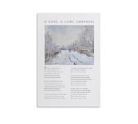 Christian Christmas O Come Emmanuel Wall Art Paintings Canvas Prints Poster Artwork for Living Room Bedroom Bathroom Office Home Decor 16x24inch(40x60cm)