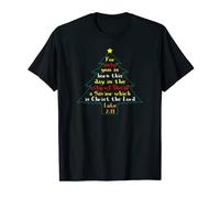 Christian Christmas T-Shirt For Unto You Is Born Christ T-Shirt