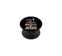 Christian Church Sound Guy Miracles Ask Jesus Gift PopSockets Adhesive PopGrip