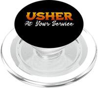 Christian Church USHER at your service gift T Shirt PopSockets PopGrip for MagSafe