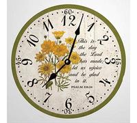 Christian Clock This Is The Day The Lord Has Made Clock 12 Inch Wooden Wall Clock Battery Operated Wall Decor Home Decor
