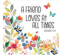 Christian Coasters, Pack of 6 cork coasters, with Bible verse or inspirational words. Beautiful Christian gifts for women or men, by Just Cards Direct (A Friend Loves)