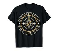 Christian Compass Follow The Word Not The Herd Faith Inspire T-Shirt
