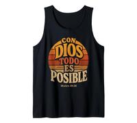 Christian Con Dios Todo ES Posible Faith Gift Tank Top