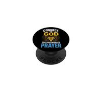 Christian Connect To God Password Is Prayer Gift PopSockets Adhesive PopGrip