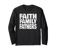Christian Conservative Men Faith Based Family Leadership Long Sleeve T-Shirt