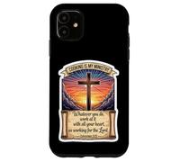 Christian Cook Chef Cooking Is My Ministry God Jesus Christ Case for iPhone 11