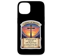 Christian Cook Chef Cooking Is My Ministry God Jesus Christ Case for iPhone 13