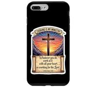 Christian Cook Chef Cooking Is My Ministry God Jesus Christ Case for iPhone 7 Plus/8 Plus
