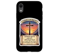 Christian Cook Chef Cooking Is My Ministry God Jesus Christ Case for iPhone XR
