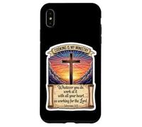 Christian Cook Chef Cooking Is My Ministry God Jesus Christ Case for iPhone XS Max