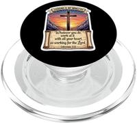 Christian Cook Chef Cooking Is My Ministry God Jesus Christ PopSockets PopGrip for MagSafe