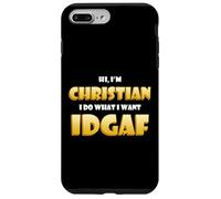 Christian Costume IDGAF Funny Meme Halloween Christians Case for iPhone 7 Plus/8 Plus