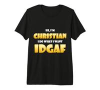 Christian Costume IDGAF Funny Meme Halloween Christians Premium T-Shirt