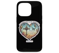 Christian Counselor Counseling Is My Ministry Bible Floral Case for iPhone 13 Pro
