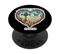 Christian Counselor Counseling Is My Ministry Bible Floral PopSockets Adhesive PopGrip