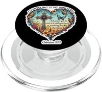 Christian Counselor Counseling Is My Ministry Bible Floral PopSockets PopGrip for MagSafe