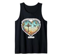 Christian Counselor Counseling is My Ministry Bible Floral Tank Top
