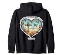 Christian Counselor Counseling Is My Ministry Bible Floral Zip Hoodie