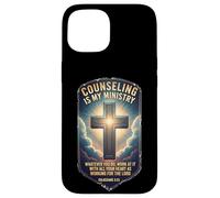 Christian Counselor Counseling Is My Ministry Bible Verse Case for iPhone 15