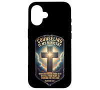 Christian Counselor Counseling Is My Ministry Bible Verse Case for iPhone 16