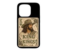 Christian Cowboy Rustic Jesus Western Faith King Of Kings Case for iPhone 15 Pro