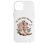 Christian Cowgirl Boots Proverbs 16:9 Bible Verse Western Case for iPhone 14 Plus