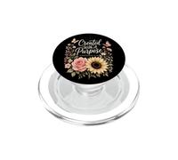 Christian Created With A Purpose Bible Verse Gift PopSockets PopGrip for MagSafe