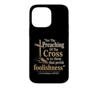 Christian Cross 1 Corinthians 1:18 Bible Verse Gift Case for iPhone 14 Pro Max
