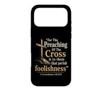 Christian Cross 1 Corinthians 1:18 Bible Verse Gift Case for iPhone 17 Pro Max
