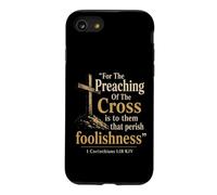 Christian Cross 1 Corinthians 1:18 Bible Verse Gift Case for iPhone SE (2020) / 7/8