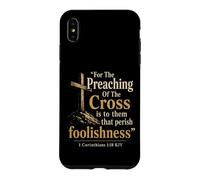 Christian Cross 1 Corinthians 1:18 Bible Verse Gift Case for iPhone XS Max
