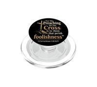 Christian Cross 1 Corinthians 1:18 Bible Verse Gift PopSockets PopGrip for MagSafe