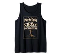 Christian Cross 1 Corinthians 1:18 Bible Verse Gift Tank Top