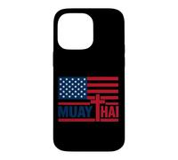Christian Cross God and Muay Thai US Flag Thai Boxing Case for iPhone 14 Pro Max