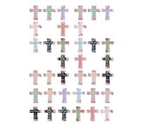 Christian Cross Magnetic Bookmarks - 12 Pieces Floral Bookmarks - Religious Markers with Bible Verses | for School Prayer Education Church Reading Home Devotion Study Adoration Meditaz