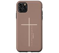 Christian Cross Minimal Scripture Faith Philippians 4:13 Case for iPhone 11 Pro Max