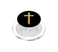 Christian Cross Minimalist Devotional Saying PopSockets PopGrip for MagSafe