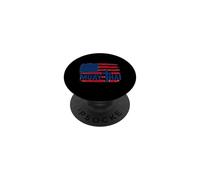 Christian Cross Muay Thai US Flag God Thai Boxig PopSockets Adhesive PopGrip