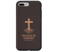 Christian Cross Rooted In Christ Corinthians 2:7 Jesus Case for iPhone 7 Plus/8 Plus
