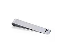 Christian Cross Tie Clip for Men Boyfriend Regular Silver Cross Tie Bar Faith Christian Husband Tie Tack Birthday Gifts, S, Non-Precious Metal, No Gemstone
