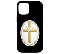 Christian Cross with the Holy Spirit Dove Case for iPhone 12/12 Pro